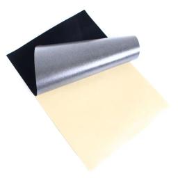 Folhas adesivas de tecido de feltro preto com cola para costas para artesanato e arte e56c - Image 2