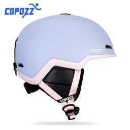 Copozz inverno esqui snowboard capacete meio coberto anti-impacto capacete de segurança ciclismo snowmobile esqui protetor para adultos e crianças - Image 1