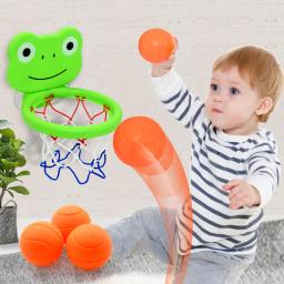 Aro de basquete com ventosa para crianças, brinquedos do banho do bebê, 3 bolas, banheira do banheiro, chuveiro, jogo de água, brinquedos de tiro para crianças - Image 2