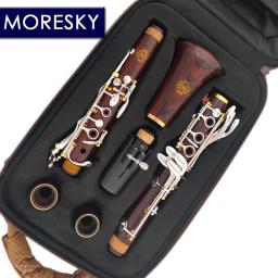 MORESKY-Cocobolo madeira profissional clarinete, Sibila Redwood, Prata Chaves chapeado, Sib Klarnet, Luna ES - Image 1