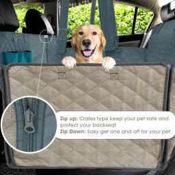 Impermeável Car Seat Cover para Trunk, Dog Hammock, Dog Car Blanket, Mats Case, traseira traseira, protetor, 2 em 1 - Image 4