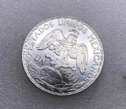 Cópia de Moedas Colecionáveis, 1 Peso, Cuproníquel, Banhado a Prata, Cobre, Lembrança de Metal, Presente Antigo, México, 1900 - Image 2