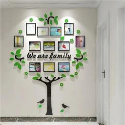 Decoração para casa adesivos de parede sala de crianças crescimento árvore foto adesivos de parede sala de estar decoração de parede pintura adesivos de parede - Image 2