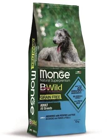 Ração Monge Sem Grãos para Cães - 12 kg de Nutrição Natural