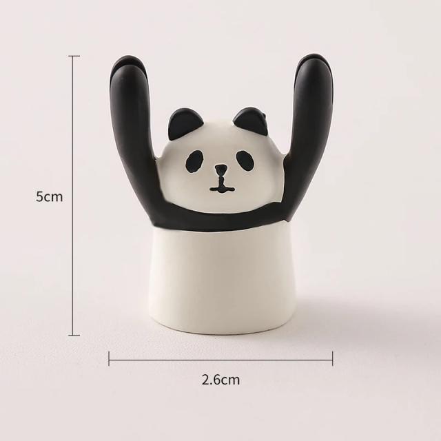 Cartão de Visita em Resina com Design de Animal: Suporte para Notas e Decoração de Escritório e Escola