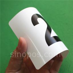 Cartões de plástico em pvc para números de mesa e restaurantes, 4 polegadas, para exibição de número de roupas, marcador de pvc - Image 3