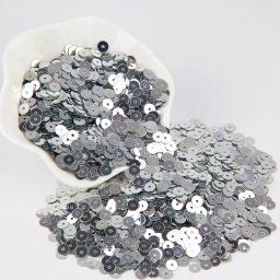 Plana Rodada Lantejoulas de PVC para Artesanato DIY, Lantejoulas De Prata, Paillette Solto, Decoração De Costura, 3mm-50mm Cup, 10g, Lentejuelas - Image 5