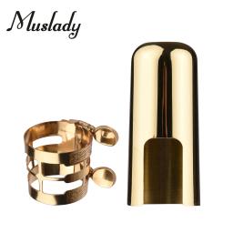 Muslady-Duplo Parafuso Ajuste Saxofone Ligadura, Sax Durável, Compacto, Saxofone Alto - Image 3