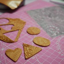 Mandala Textura Polymer Clay Stamp Sheets, DIY Jóias, Brinco Emboss, Impressão Cerâmica Cerâmica Cerâmica Cerâmica Ferramentas, Artesanato Arte Suprimentos - Image 4
