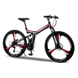 Wolface bicicletas de estrada corrida bicicleta dobrável mountain bike 26/24 Polegada aço 21/24/27 velocidade bicicletas freios a disco duplo - Image 1