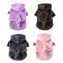 Toalha de banho super absorvente toalha de banho para animais de estimação pijamas vestuário para cães médios pequenos - Image 1