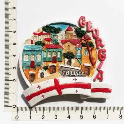 Ímã de geladeira decorativo 3d, acessórios de decoração, pintados, artesanato de viagem, geórgia, batumi, kakheti - Image 6