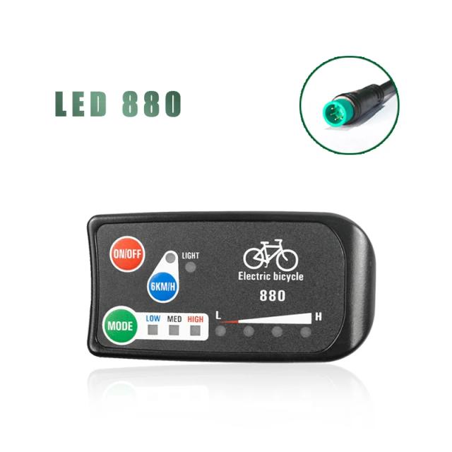 Tela e Kit de Conversão para Bicicleta Elétrica Bollfit Kunteng LCD8H - Acessórios para E-Bike com Display LCD 8