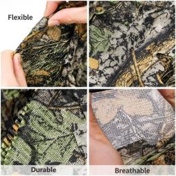 Balaclava camuflagem para uso ao ar livre, máscara facial completa para a caça, chapéu de camuflagem para ghillie, acessórios do jogo - Image 5