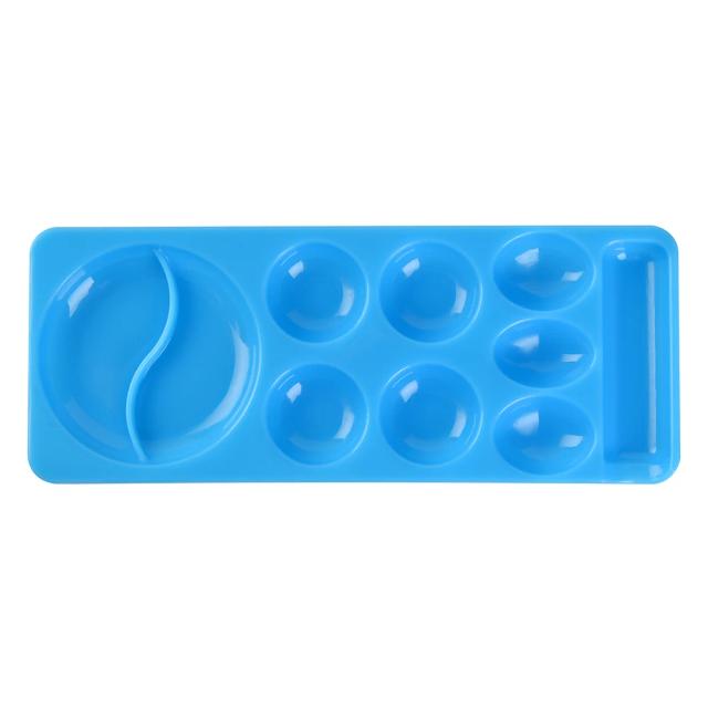 Paleta de Cores Kads para Unhas: 10 Grades de Plástico com Bandeja de Mistura e Escova para DIY e Design em Gel