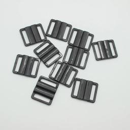 Conjunto de ganchos de plástico pretos, sutiã de pressão com fechos e fivelas deslizantes para costura de roupas íntimas, suprimentos para vestido de casamento, 20 peças/10 conjuntos - Image 4