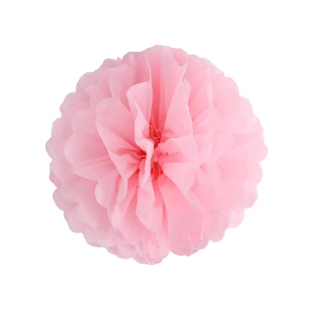 Guirlanda de Flores de Papel Pompons 20 cm - Decoração DIY para Casamentos e Festas de Aniversário