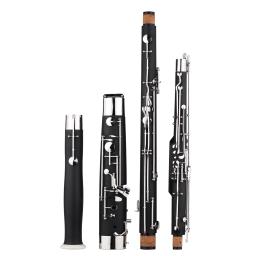 Muslady profissional c chave basson woodwind instrumento de madeira corpo niquelado chave com luvas de reed pano de limpeza estojo de transporte - Image 5