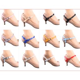 Laços antiderrapantes para sapatos de salto alto, decoração de laços para mulheres, alças de bloqueio, sem gravata, laços para senhora, 1 par - Image 3