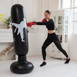 Saco De Perfuração Inflável Para Prática De Boxe, Saco De Areia De Treinamento - Image 3