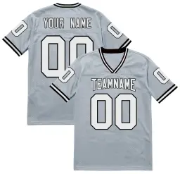 Personalizado personalizado camisa de futebol americano bordado nome da equipe número costurado camisa de futebol ao ar livre jogo rugby jérsei masculino - Image 6