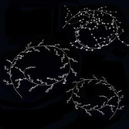 Cordão acrílico cristal de strass em 3d transparente cordão de gota de água para decoração de casamento cordão de guirlandas decoração de chapéu de noiva - Image 6