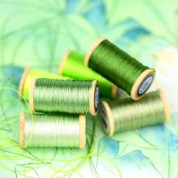 Rolo da linha de fibra da poliamida de 0.3mm linha tecida mão bordar borlas linha 50m de grande resistência 3 fios linha grama verde - Image 2