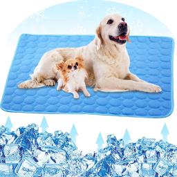 Esteira de resfriamento para cães e gatos Almofada de verão lavável Colchão de gel de gelo Cobertor de almofada para cachorros - Image 3
