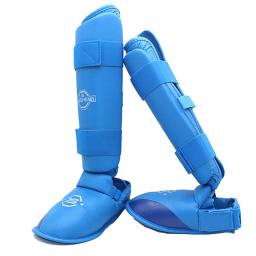 Mma karate taekwondo muay thai caneleiras guardas com pé destacável insteps sanda boxe kickboxing perna bezerro equipamentos de proteção eo - Image 3