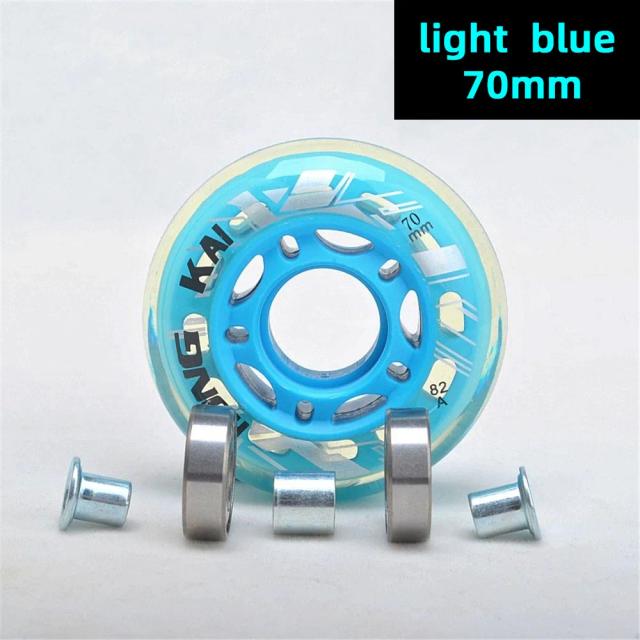 Rodas de Patins Roller Inline para Crianças 64mm, 70mm e 72mm com Espaçador e Rolamento Inclusos