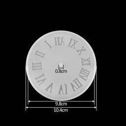 1 pçs algarismos árabes relógio de silicone molde artesanal artesanato relógio resina epóxi moldes para diy jóias fazendo encontrar ferramentas suprimentos - Image 2