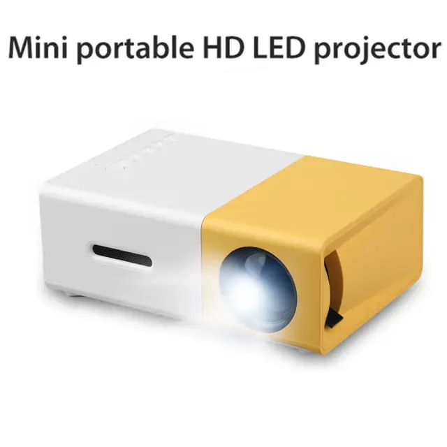 Mini Projetor Portátil com Controle Remoto - Ideal para Teatro em Casa, Educação Infantil e Vídeos Divertidos