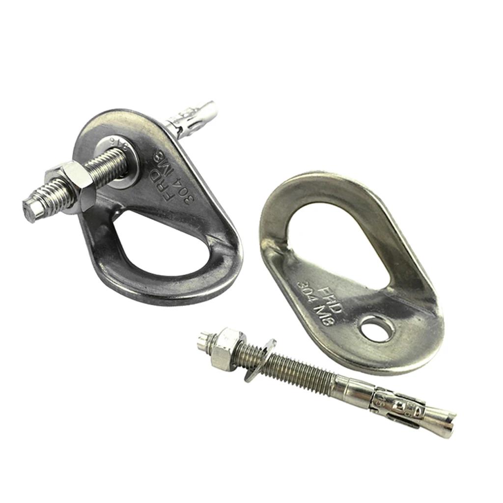 Parafuso de ancoragem de aço inoxidável 35kn, 4 unidades, conjunto de ganchos de parafuso de âncora de escalada, 8mm x 80mm - Image 1