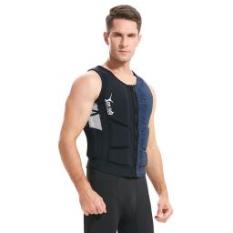 Jaqueta salva-vidas de neoprene para adultos, surf, caiaque, água, esqui, vela, snorkeling reflexivo masculino, coletes salva-vidas para natação, canoagem - Image 2