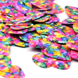 Palheta rosa celuloide para guitarra, conjunto de 500 peças de palhetas coloridas com 0.71mm e 0.96mm - Image 3