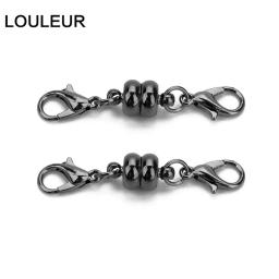 Fechos magnéticos de cobre com Fechos Lagosta, Conectores para colares e pulseiras, Descobertas Jóias DIY, 38x7mm, 10 conjuntos por lote - Image 6