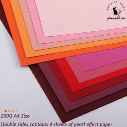 Panalisa-Papel de Scrapbooking Dupla Face, Papel Craft, Cartão, Pérola Brilhante, A4, 250g, 12pcs por conjunto - Image 4