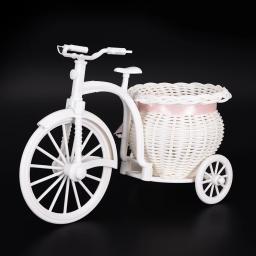 Haodeba-Handmade Vaso De Flores Para Bicicletas, Cesta De Bicicleta, Decoração De Casa, Flower Pot Gift, 26*16*12cm - Image 3