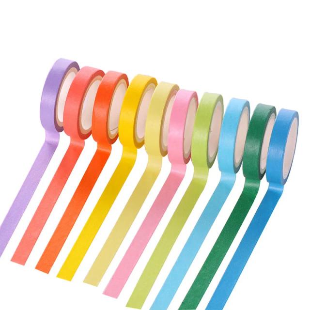 Fita adesiva washi colorida e criativa para decoração de papelaria - presente perfeito para crianças, 1 peça
