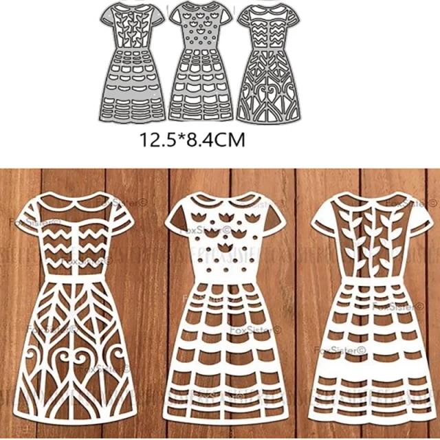 Molde de Corte de Metal para Saia: 3 Estilos para Fazer Você Mesmo em Scrapbooking e Artesanato