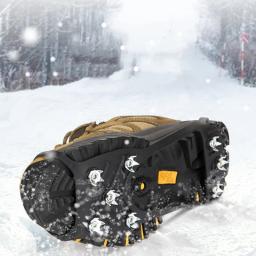 8 dentes de escalada crampons para caminhada ao ar livre inverno pesca no gelo sapatos antiderrapante sapatos aço manganês sapato cobre crampones - Image 5