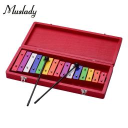 Muslady instrumento musical de percussão com maleta, instrumento musical educacional colorido de 15 teclas com estojo - Image 1