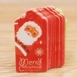Conjuntos de etiquetas penduradas 2x4cm branco/marrom, 50 ou 100 peças, presente faça você mesmo, natal, neve, bolachas, lembranças de casamento - Image 5