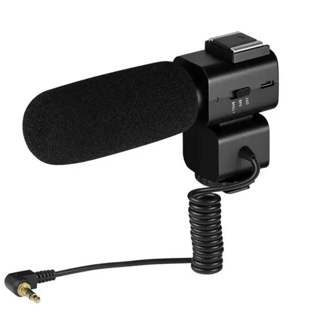 Gravação de Vídeo com Microfone Cardióide para Câmeras DSLR e Filmadoras DV - Ideal para Vlogs