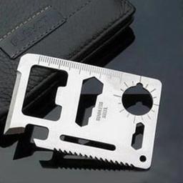 Militar Multi-Function Ferramenta de Bolso, Card Knife, Caça Sobrevivência, Camping, 11 em 1 - Image 4