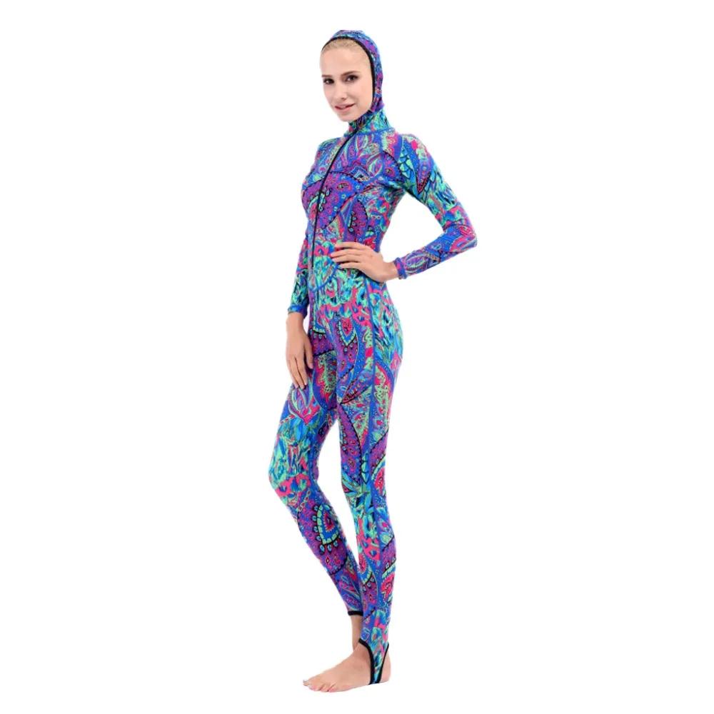 Roupa de mergulho feminina, guarda queimaduras de pele para mergulho, surf, mangas longas, água-viva - Image 1