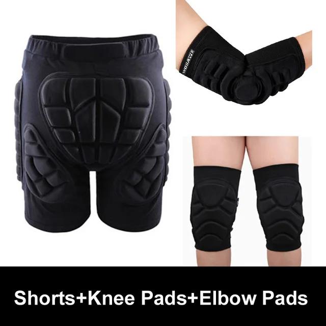 Shorts Acolchados para Proteção do Quadril em Atividades de Skate, Snowboard, Esqui e Hockey