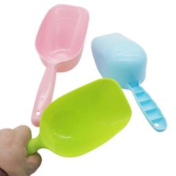 Colher para alimentação de animais de estimação, azul/rosa/verde, cães, pá de plástico, copo de medição, suprimentos para alimentação de animais de estimação, ferramentas para alimentação caseira, 2 peças - Image 5