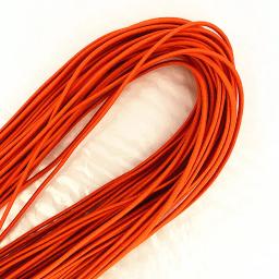 Faixa elástica de borracha de 2mm, laranja, alta elasticidade, redonda, corda elástica, linha elástica, acessórios de costura, 5-20 metros - Image 1