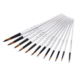 Artista Pincéis de Pintura para Aquarela Acrílica Pintura A Óleo, Art Craft Kit, 12Pcs por Conjunto - Image 5